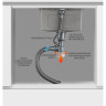 Мойка для кухни с коландером из нержавеющей стали GAPPO GS4444